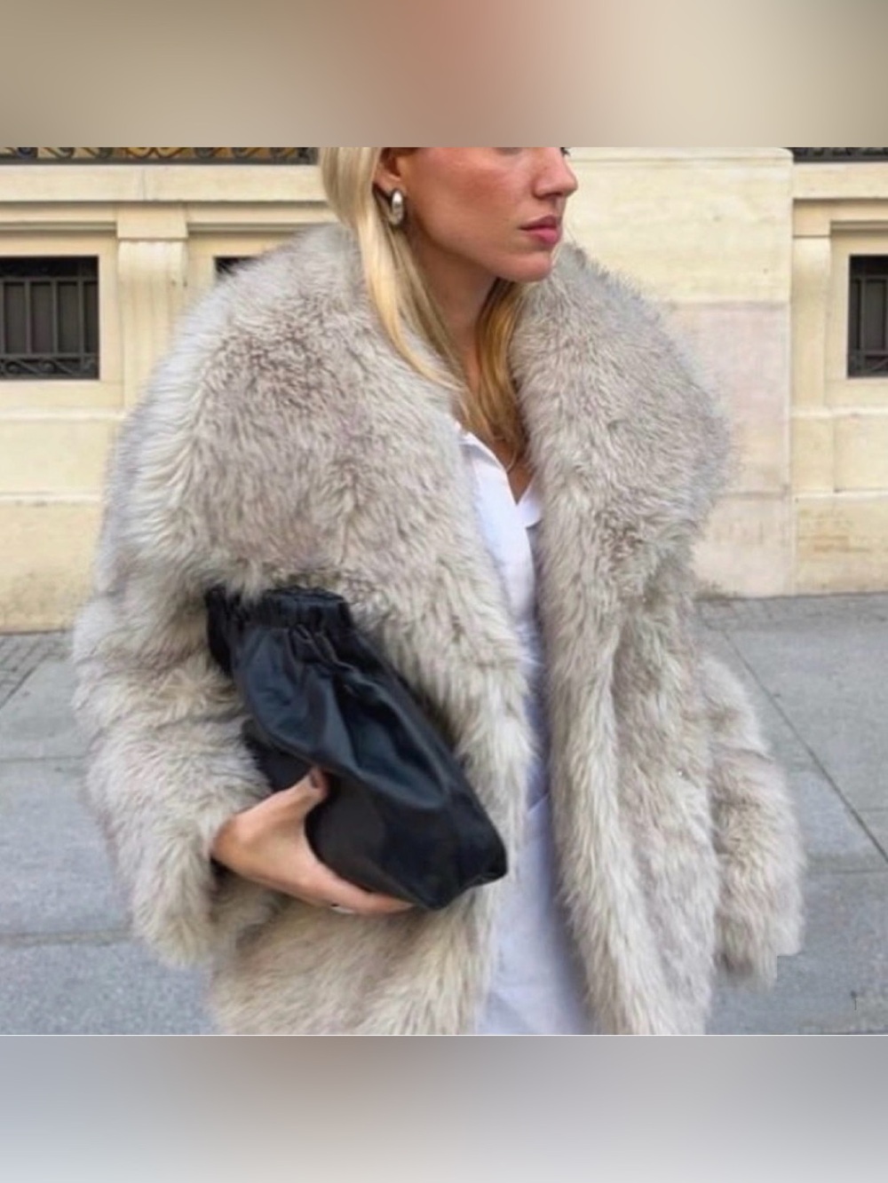 Zara faux fur jacket
